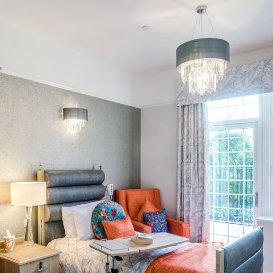 Där Lighting Halle 6 Light Pendant Grey Shade & Crystal