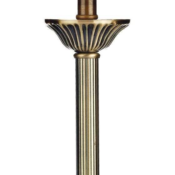 Där Lighting Hatton Table Lamp Antique Brass With Shade