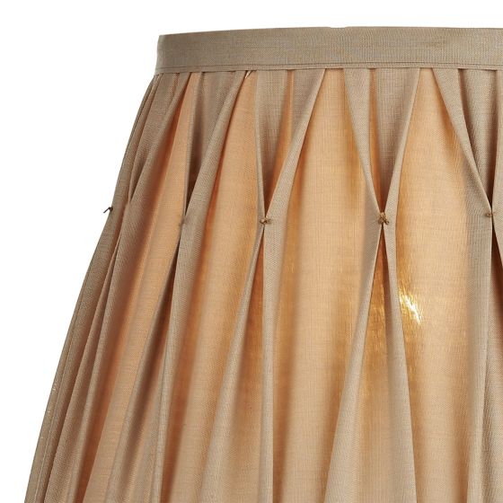 där lighting Hatton Table Lamp Antique Brass With Shade