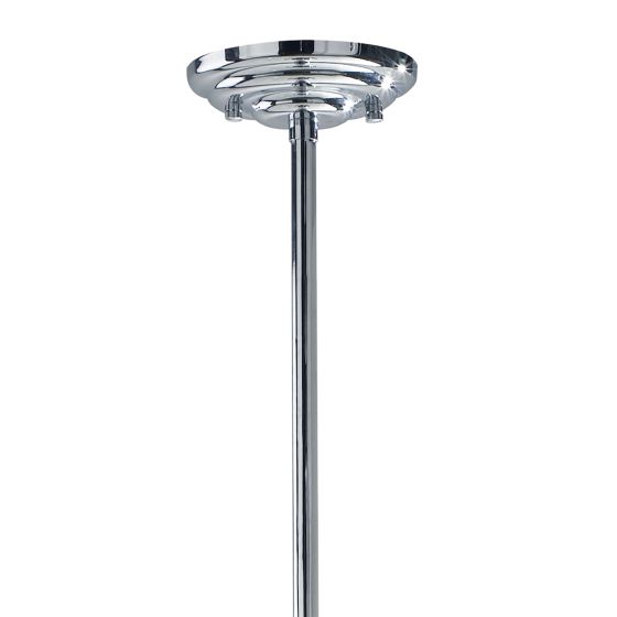 Där Lighting Hemisphere Pendant Polished Chrome And Clear Glass