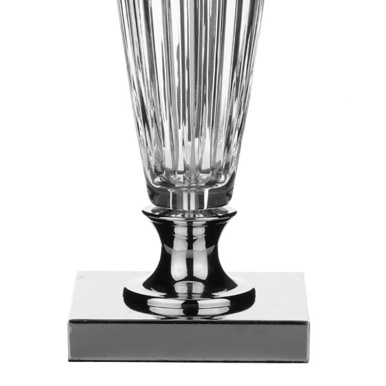 Där Lighting Hinton Table Lamp Polished Chrome Crystal With Shade