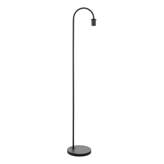där lighting Idra Floor Lamp Satin Black E27 Base Only