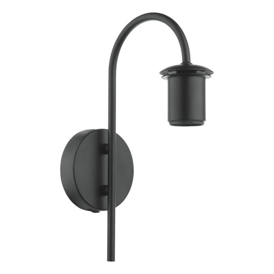 Där Lighting Idra Wall Light Satin Black E27 Bracket Only