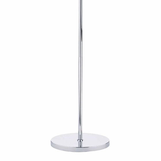 Där Lighting Innsbruck Floor Lamp Polished Chrome With Shade