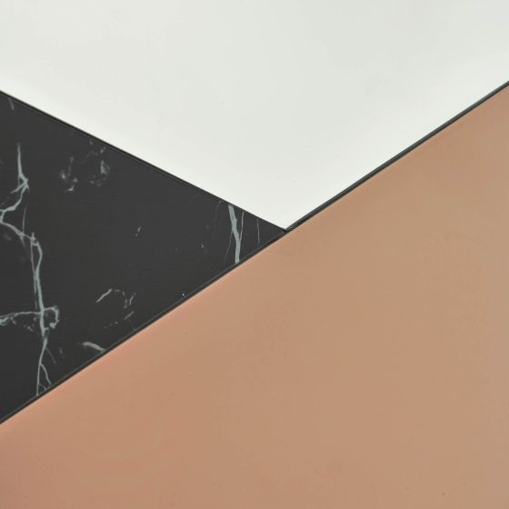 Där Lighting Jalisa Oval Mirror Rose Gold & Black 80cm X 40cm