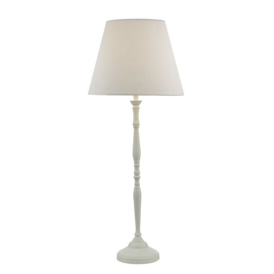 Där Lighting Joanna White Linen Tapered Drum Shade 23cm