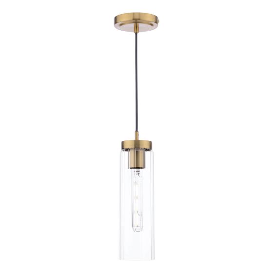 där lighting Jodelle Pendant Polished Bronze and Glass