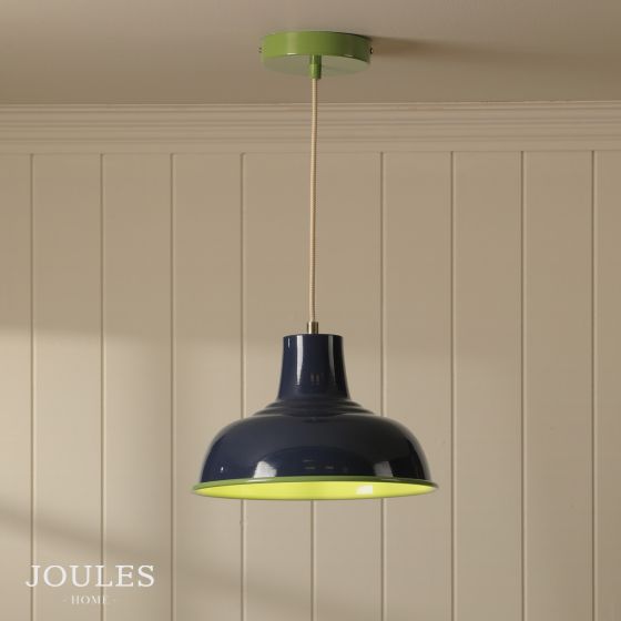 Där Lighting Joules Hatfield Pendant Blue And Green With Shade