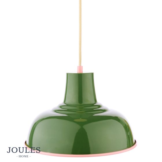 Där Lighting Joules Hatfield Pendant Green And Pink With Shade