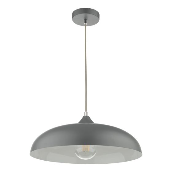 Där Lighting Kaelan 1 Light Single Pendant Graphite