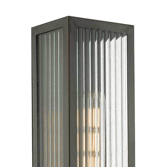 Där Lighting Keegan Outdoor Wall Light Rubbed Bronze IP44 Large