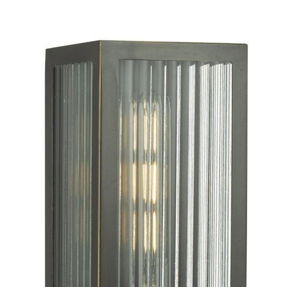 Där Lighting Keegan Outdoor Wall Light Rubbed Bronze IP44 Small