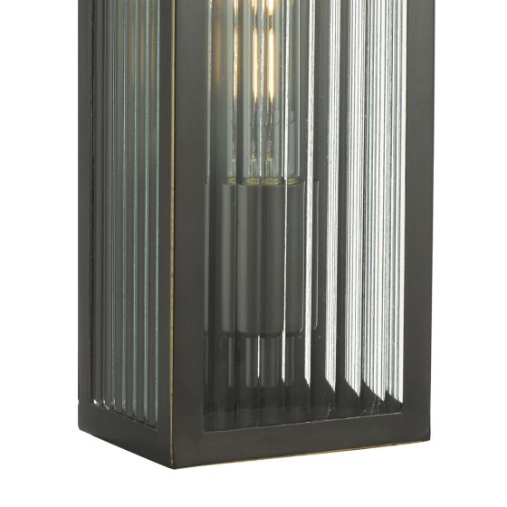 Där Lighting Keegan Outdoor Wall Light Rubbed Bronze IP44 Small