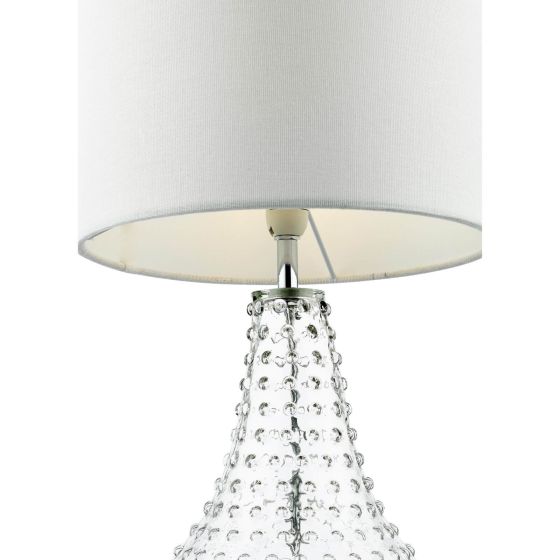 Där Lighting Kristina Table Lamp Textured Glass With Shade