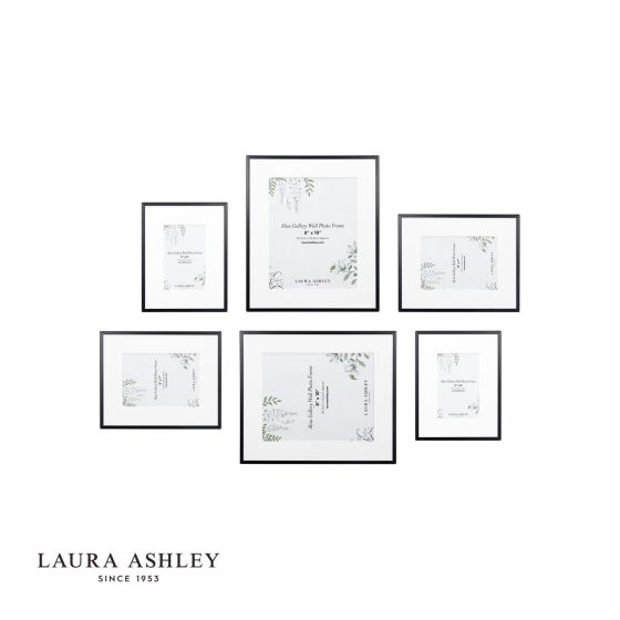 Där Lighting Laura Ashley Alisa Photo Frame Matt Black (Set Of 6)