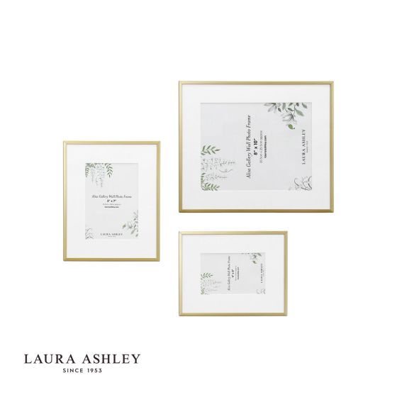 Där Lighting Laura Ashley Alisa Photo Frame Matt Gold (Set Of 3)