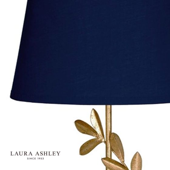 Där Lighting Laura Ashley Archer Table Lamp Leaf Design Gold With Shade