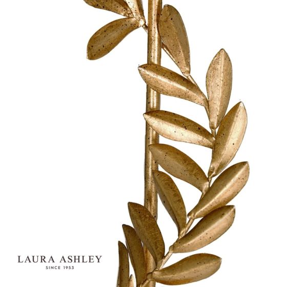 Där Lighting Laura Ashley Archer Table Lamp Leaf Design Gold With Shade