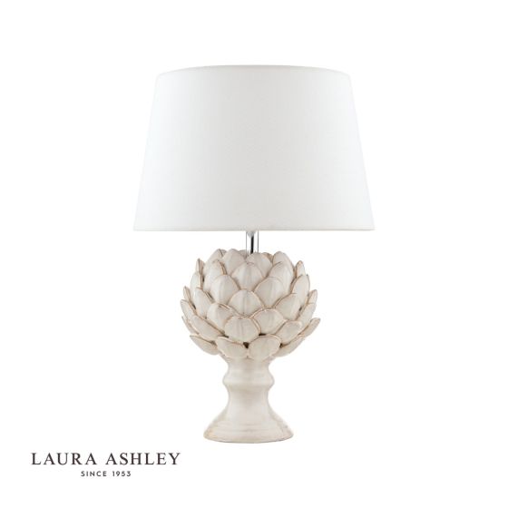 Där Lighting Laura Ashley Artichoke Ceramic Table Lamp With Shade