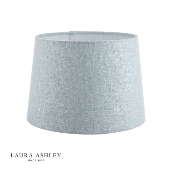 Där Lighting Laura Ashley Bacall Linen Empire Drum Shade Duck Egg Blue 20cm/8 Inch