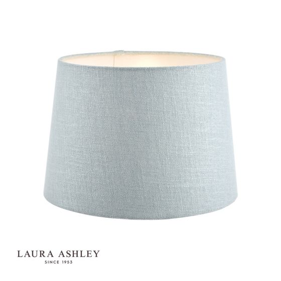 där lighting Laura Ashley Bacall Linen Empire Drum Shade Duck Egg Blue 25cm/10 inch