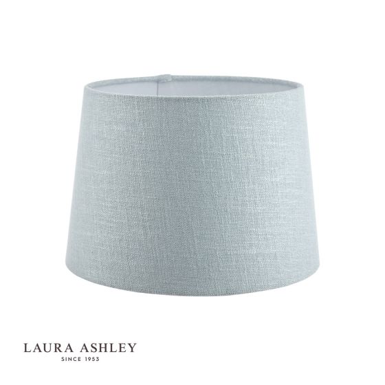 Där Lighting Laura Ashley Bacall Linen Empire Drum Shade Duck Egg Blue 30cm/12 Inch