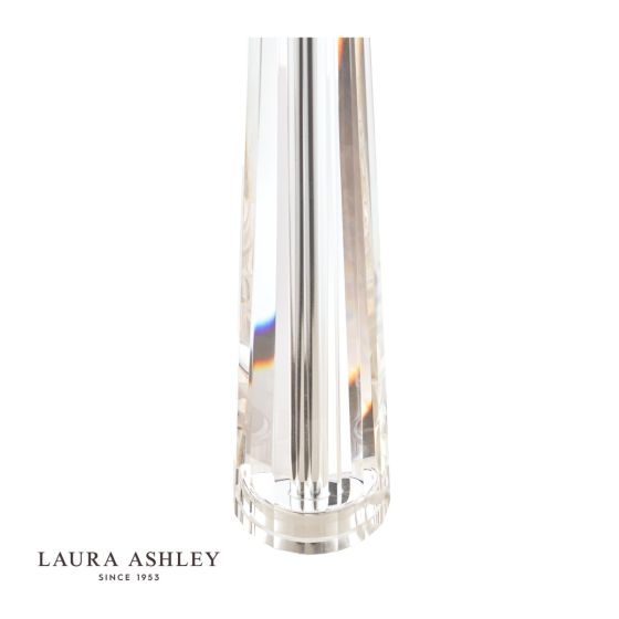Där Lighting Laura Ashley Blake Large Table Lamp Crystal Polished Chrome Base Only