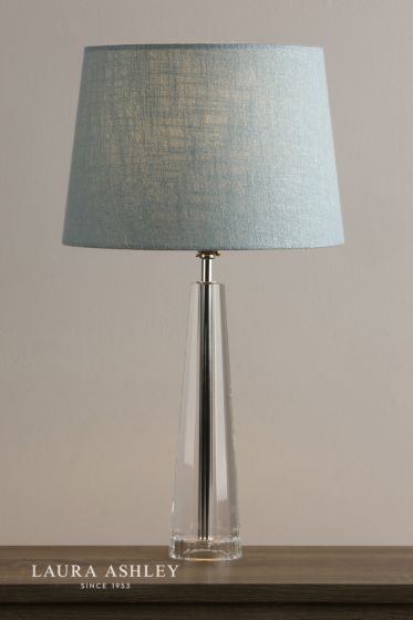 Där Lighting Laura Ashley Blake Large Table Lamp Crystal Polished Chrome Base Only
