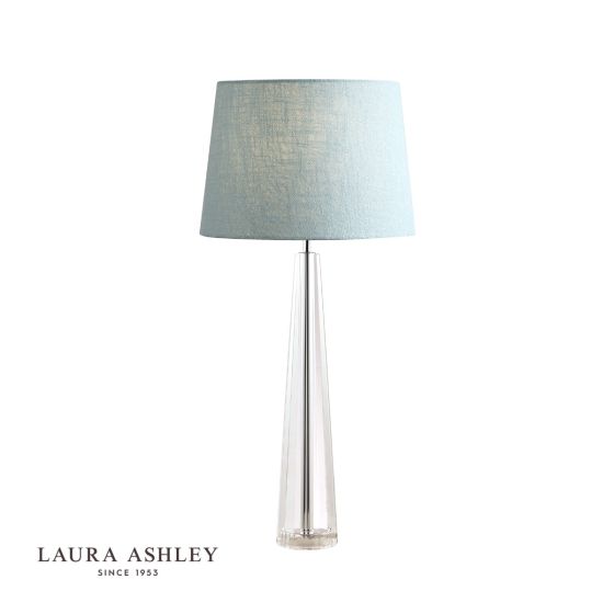 där lighting Laura Ashley Blake Large Table Lamp Crystal Polished Chrome Base Only