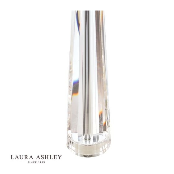 Där Lighting Laura Ashley Blake Medium Table Lamp Crystal Polished Chrome Base Only