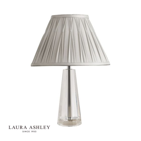 Där Lighting Laura Ashley Blake Small Table Lamp Crystal Polished Chrome Base Only