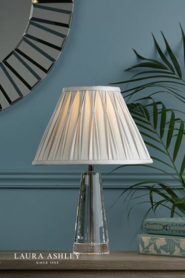Där Lighting Laura Ashley Blake Small Table Lamp Crystal Polished Chrome Base Only