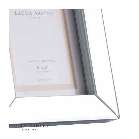 Där Lighting Laura Ashley Block Mirror Photo Frame 4x6 Inch