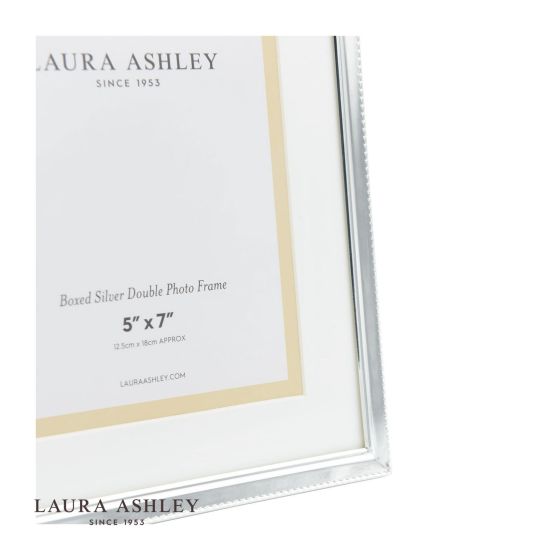 Där Lighting Laura Ashley Boxed Photo Frame Polished Silver 5x7 Inch