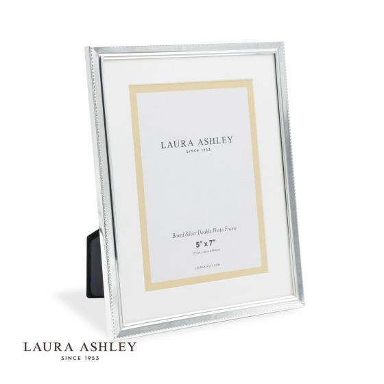 där lighting Laura Ashley Boxed Photo Frame Polished Silver 5x7 inch