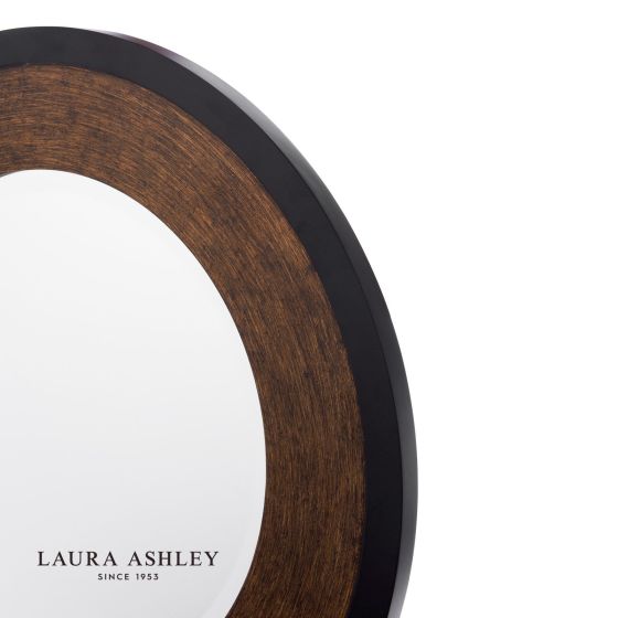 Där Lighting Laura Ashley Cara Mirror Mottled Bronze 60cm