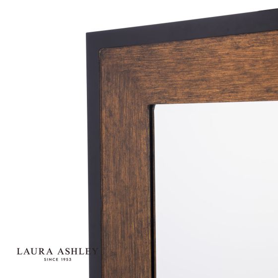 Där Lighting Laura Ashley Cara Mirror Mottled Bronze 93 X 72.5cm