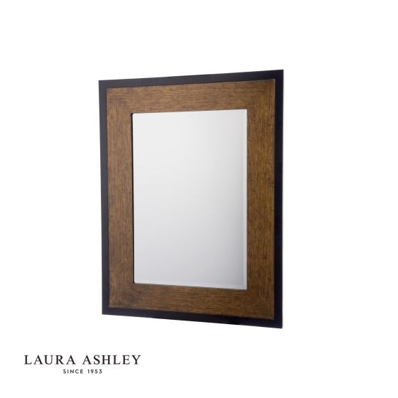 där lighting Laura Ashley Cara Mirror Mottled Bronze 93 X 72.5cm