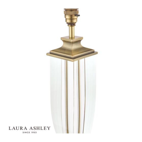Där Lighting Laura Ashley Carson Large Table Lamp Antique Brass & Crystal Base Only
