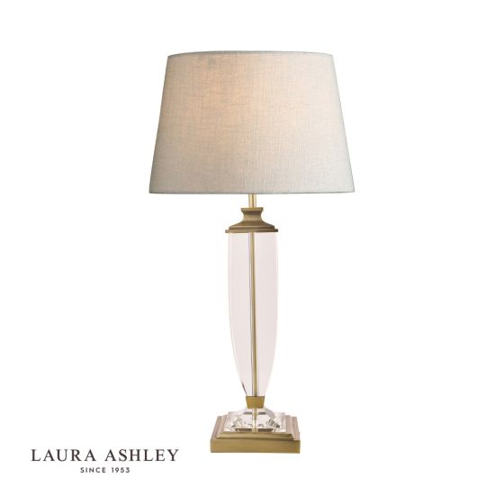 där lighting Laura Ashley Carson Large Table Lamp Antique Brass & Crystal Base Only
