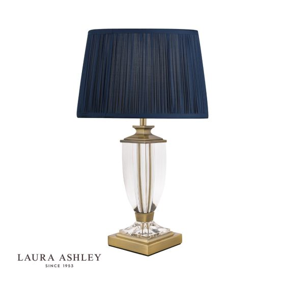 Där Lighting Laura Ashley Carson Small Table Lamp Antique Brass & Crystal Base Only
