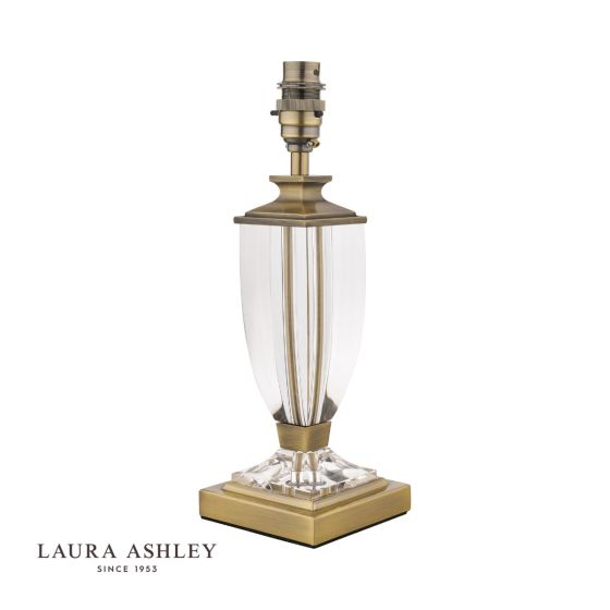 Där Lighting Laura Ashley Carson Small Table Lamp Antique Brass & Crystal Base Only