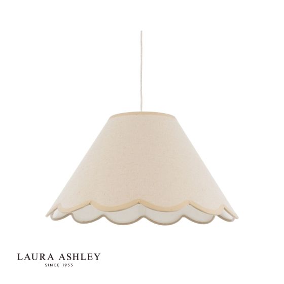 Där Lighting Laura Ashley Cordwell Easy Fit Pendant Natural