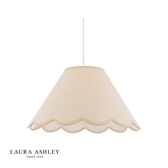 där lighting Laura Ashley Cordwell Easy Fit Pendant Natural