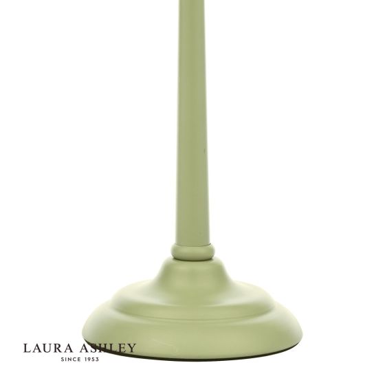 Där Lighting Laura Ashley Cordwell Table Lamp Matt Green With Shade