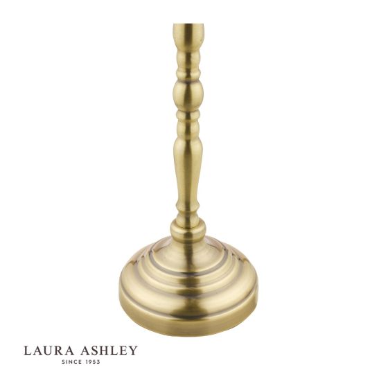 Där Lighting Laura Ashley Corey Antique Brass Candlestick Table Lamp Base Only