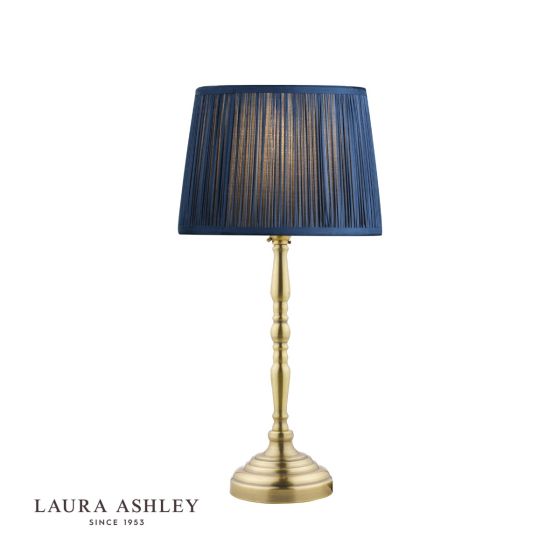 där lighting Laura Ashley Corey Antique Brass Candlestick Table Lamp Base Only