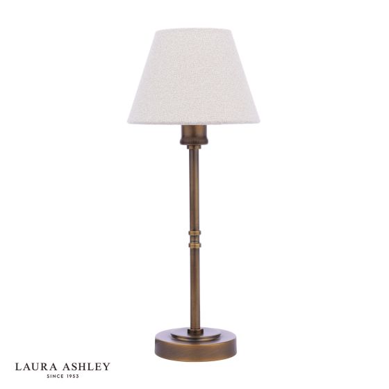 Där Lighting Laura Ashley Denston Table Lamp Antique Bronze With Shade