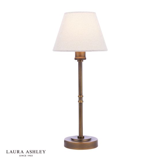 där lighting Laura Ashley Denston Table Lamp Antique Bronze With Shade