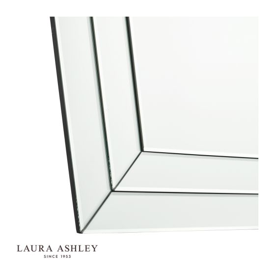 Där Lighting Laura Ashley Duchess Rectangle Mirror 90 X 78cm